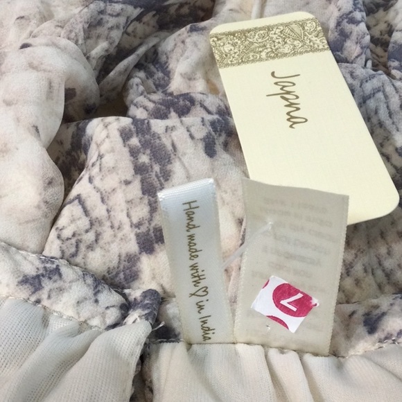 Japna Snake High Neck Split Back Dress Sz S - Picture 8 of 10